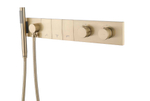 Смеситель ZODIAC THERMO с ручным душем MATT GOLD