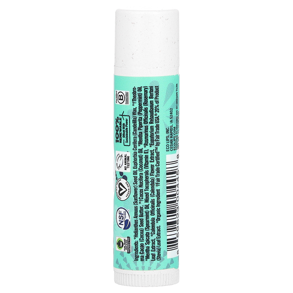 Eco Lips, Bee Free, веганский бальзам для губ, сладкая мята, 4,25 г (0,15 унции)
