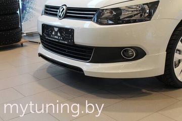 Накладка переднего бампера для Volkswagen Polo sedan