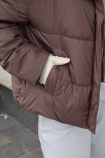 Куртка демисезонная с манишкой из трикотажа