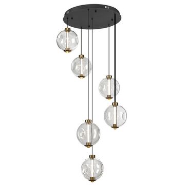 Подвесной светодиодный светильник 28W 3000K CL251060 черный/бронза NOONA Citilux