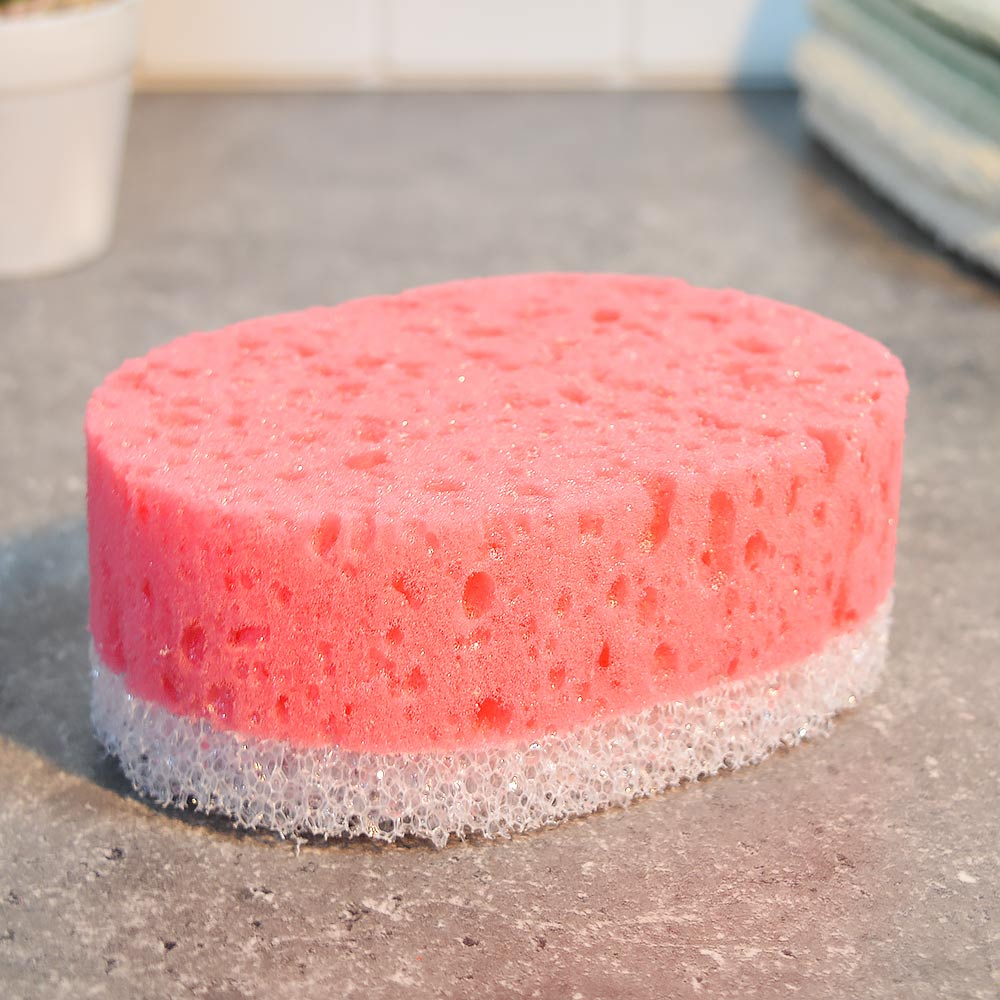 Губка банная с массажным слоем "Эмоция", 125*90*50мм