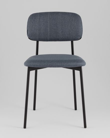 Стул Майло рогожка серо-синий