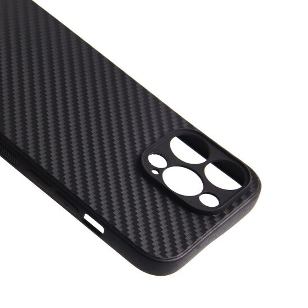Чехол ТПУ карбон для iPhone 13 pro max, 011068 Черный CM