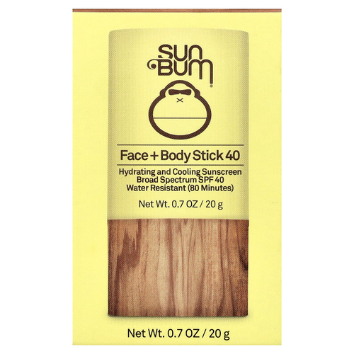 Sun Bum, стик для лица и тела, SPF 40, 20 г (0,7 унции)