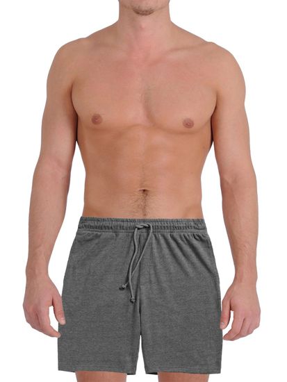 Мужские шорты домашние Atlantic HMB-004/1,серый меланж