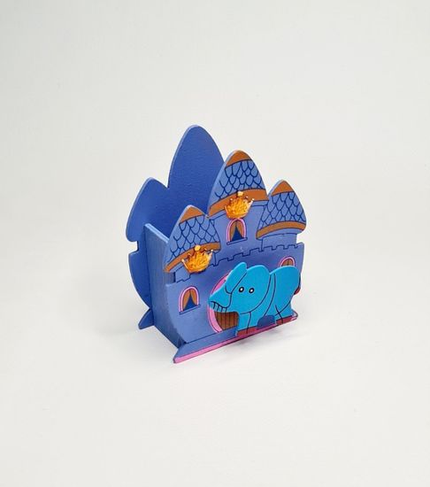 Подставка для ручек из дерева, замок