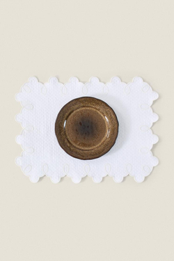 ZARA HOME САЛФЕТКА С ВЫШИВКОЙ,  БЕЛЫЙ