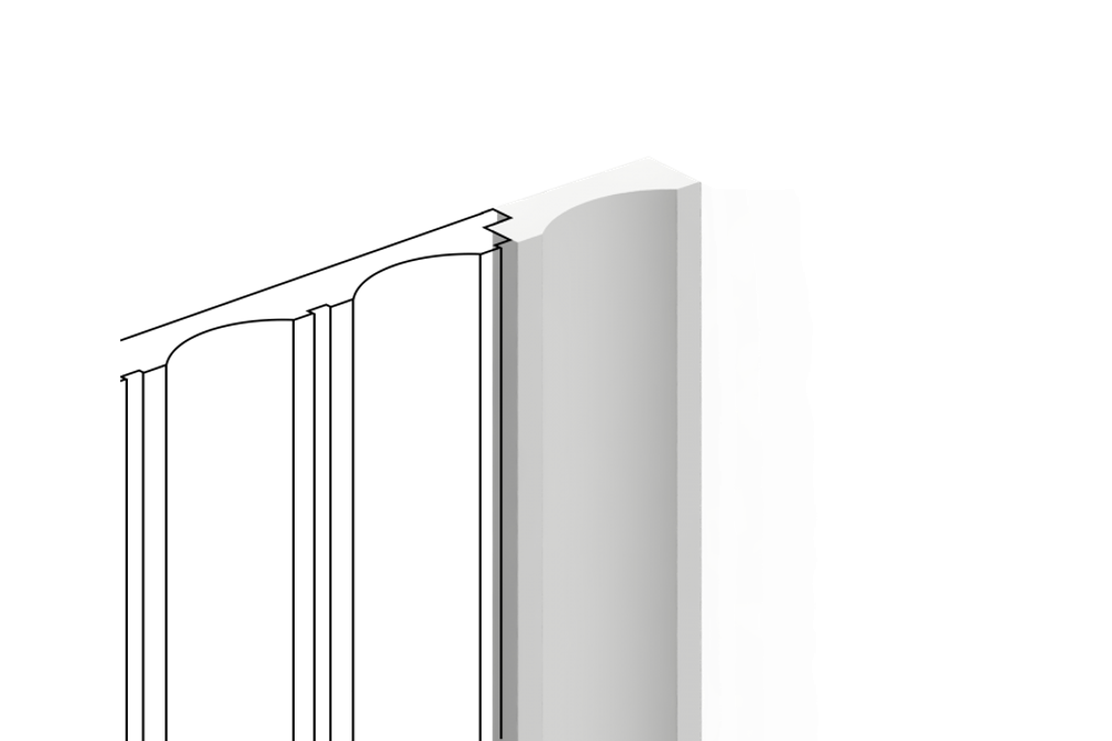 Финишный молдинг LF138B NP