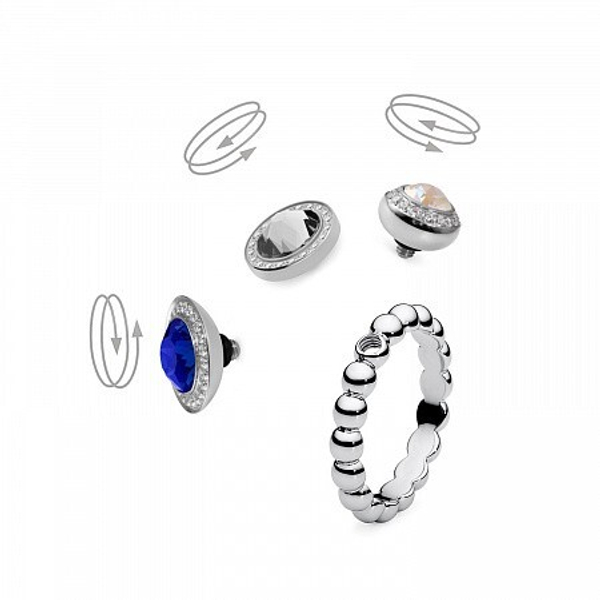 Кольцо - База Qudo  Veroli silver 18.4 мм 628160 S размер 18,5