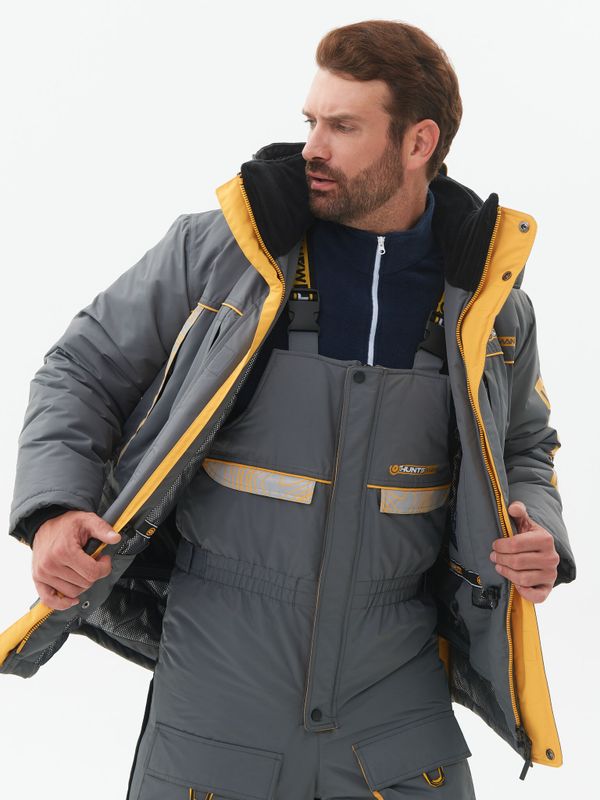 Костюм зимний Elbrus ткань Hit Membrane цвет Серый/Банан