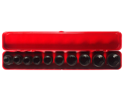 Набор головок торцевых 1/2" 6-ти гранных 10-24мм ударных 10 предметов JTC