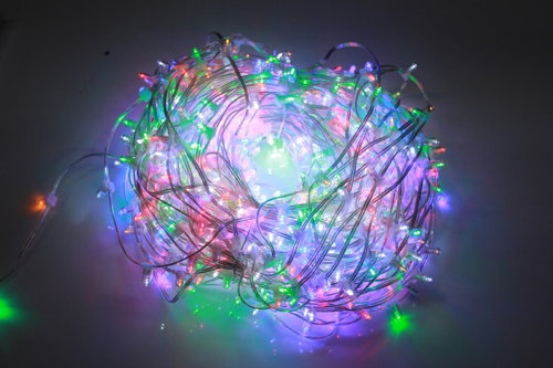 LED-LP-15-100M-12V-M/CL-F(W) WITH CLEAR CAP,  клип-лайт мульти/белый Flash, с КОЛПАЧКОМ