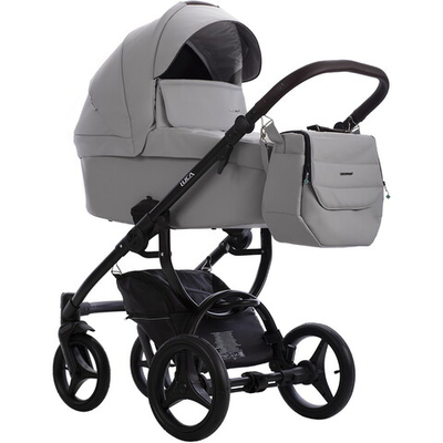 Детская коляска Bebetto Luca Pro 3 в 1 с автокреслом Avionaut Cosmo 34 св.серая кожа