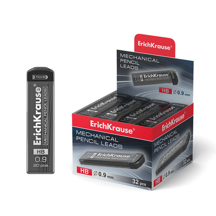 Грифели запасные EK MEGAPOLIS HB 0,9мм,  20 гриф. в пенале