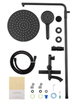 Душевая система WONZON & WOGHAND TOR, Черный матовый (WW-88047073-MB)