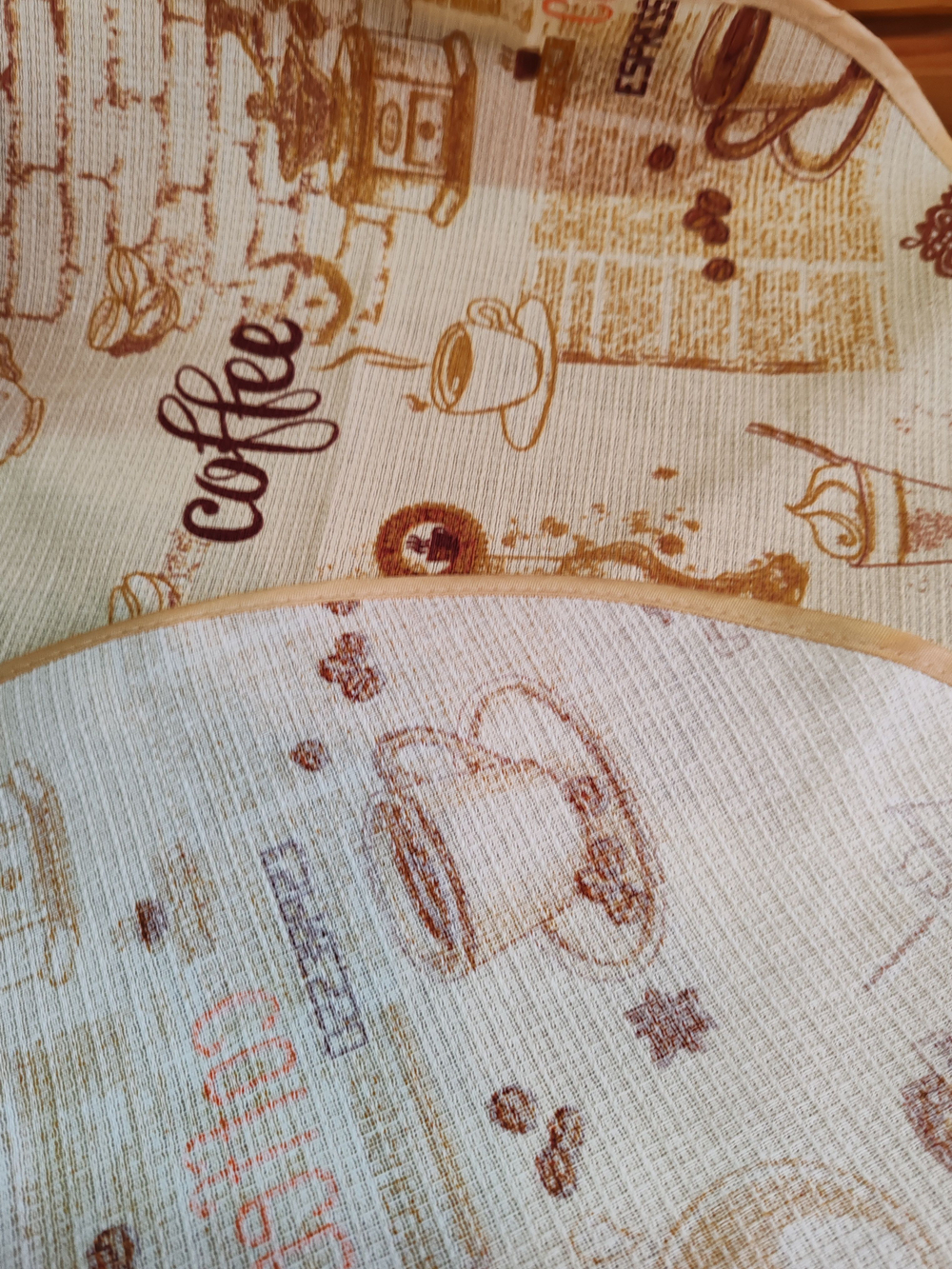 Полотенце кухонное, круглое, 2 шт, вафельное полотно