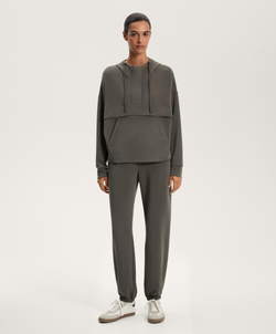 Oysho Толстовка из мягкого модала с застежкой-молнией, антрацитово-серый