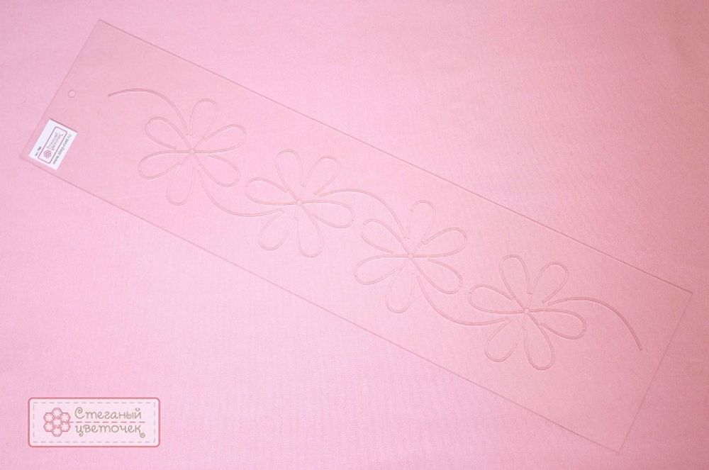 Шаблон для стежки "Цветочки" большой (арт. T02)