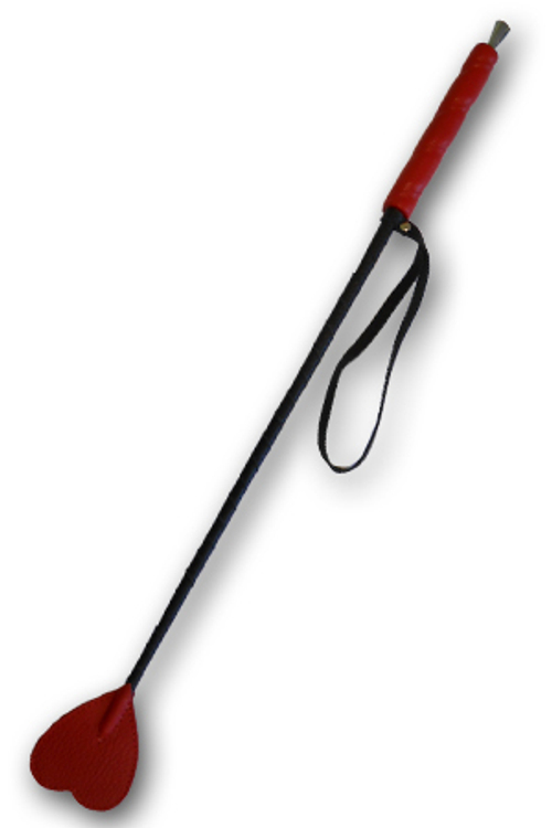 Стек для BDSM Sitabella с красным наконечником-сердечком