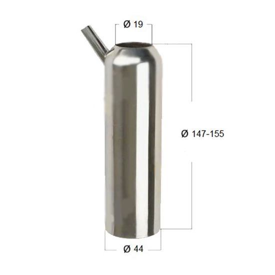 Стакан доильный нерж под соск. силикон GEA (Китай)