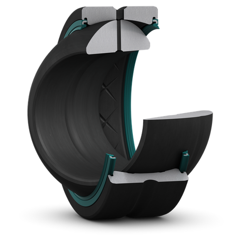 Радиальный сферический подшипник скольжения, требует техобслуживания, с уплотнениями, метрические размеры GEH 50 ESL-2LS