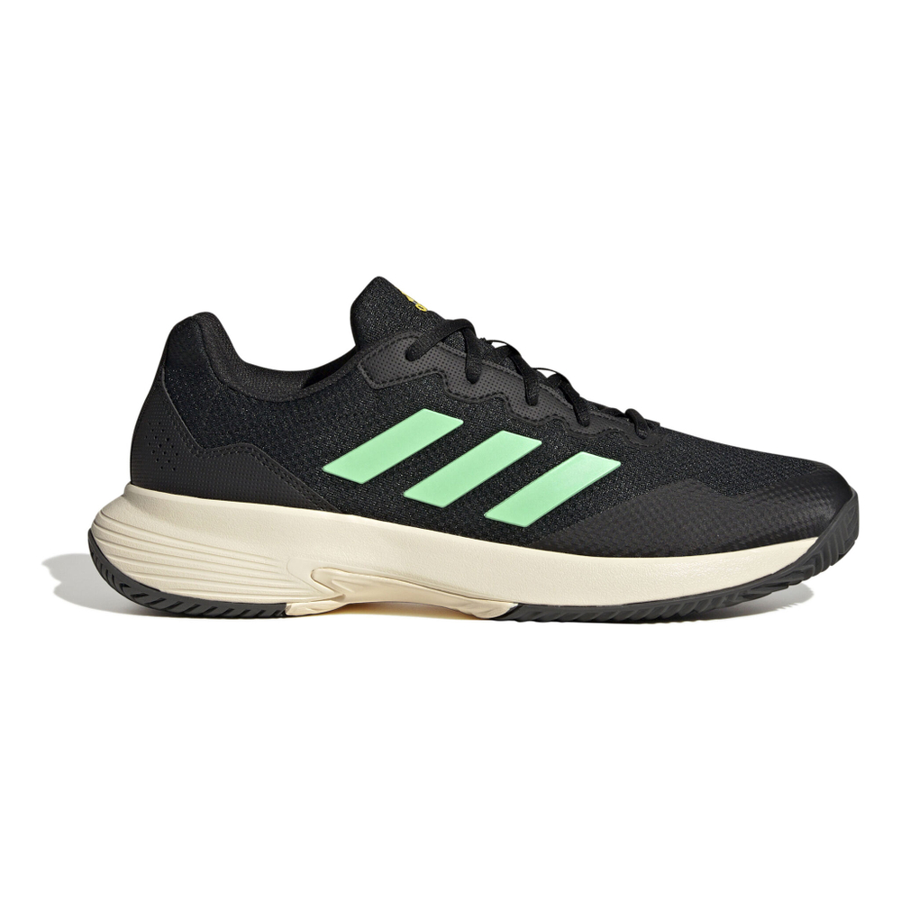 Мужские теннисные кроссовки adidas Gamecourt 2 Men - Black, Neon Green