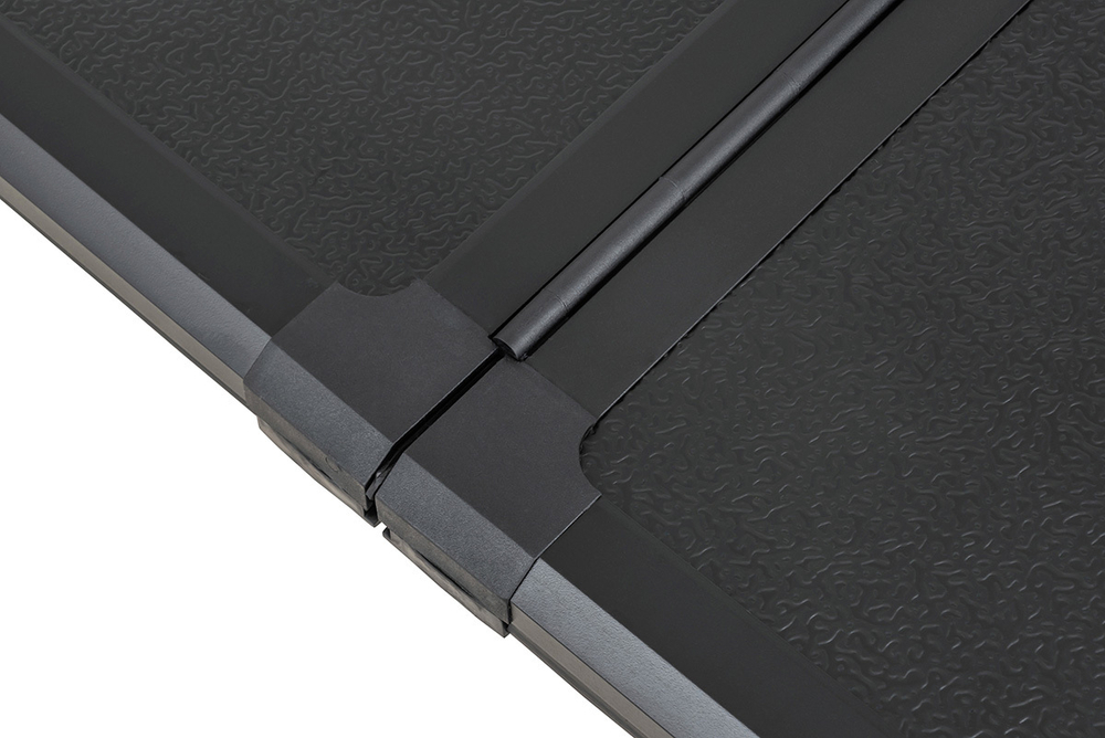 Крышка кузова для JAC T8, трёхсекционная 1590х1600 мм, алюминиевая, черная РИФ