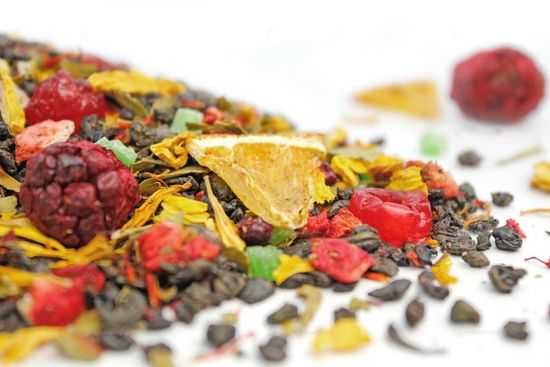 Зелёный чай листовой фруктовый Портофино, 80г