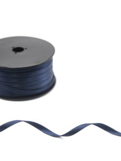 Лента атласная, 6 мм, темно-синий 061