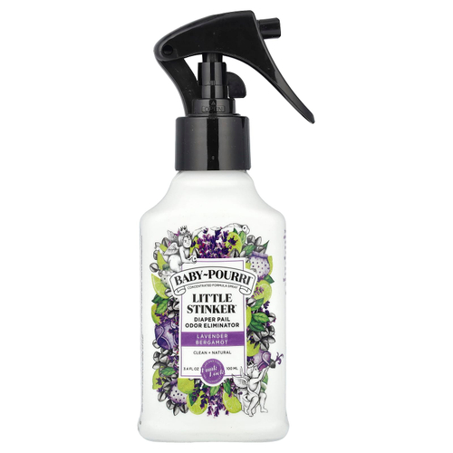 Poo-Pourri, Baby-Pourri™, Little Stinker™, спрей для устранения запаха из ведра для подгузников, лаванда и бергамот, 100 мл