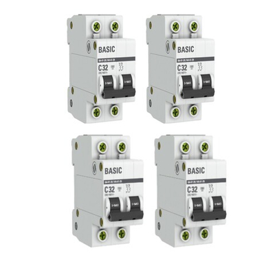 Авт. выключатель 2P 32А (C) 4,5кА ВА 47-29 Basic 4шт.