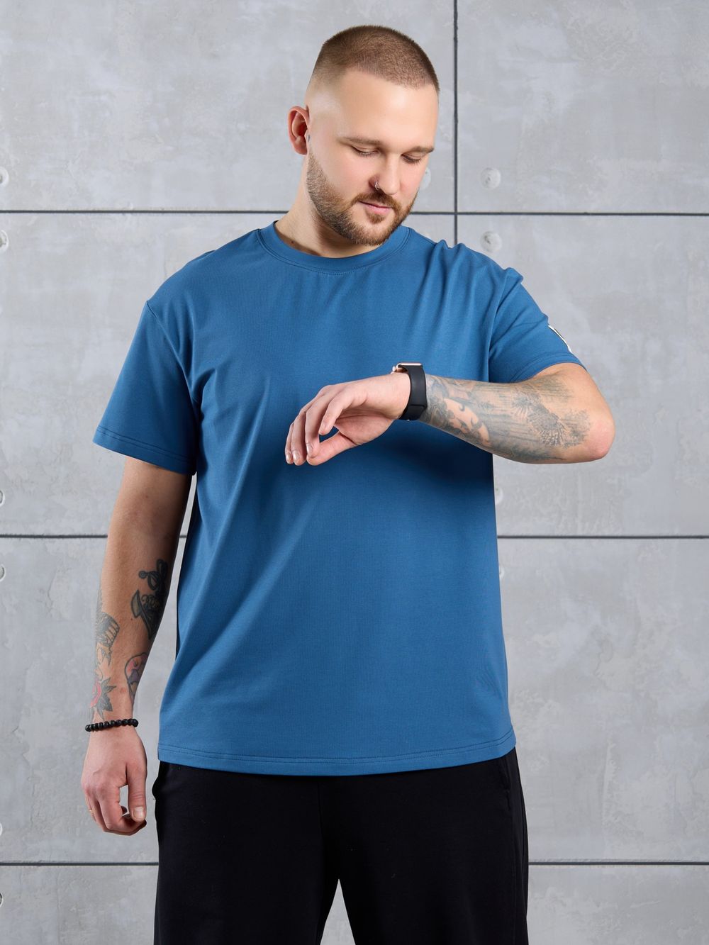 Фуфайка (футболка) мужская Арчи-1 Виотекс ИНДИГО