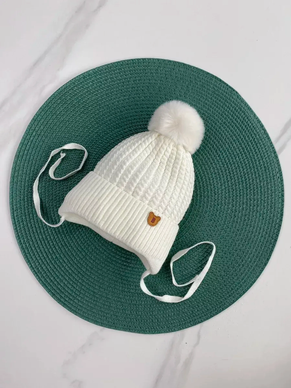 Шапка утепленная для новорожденного