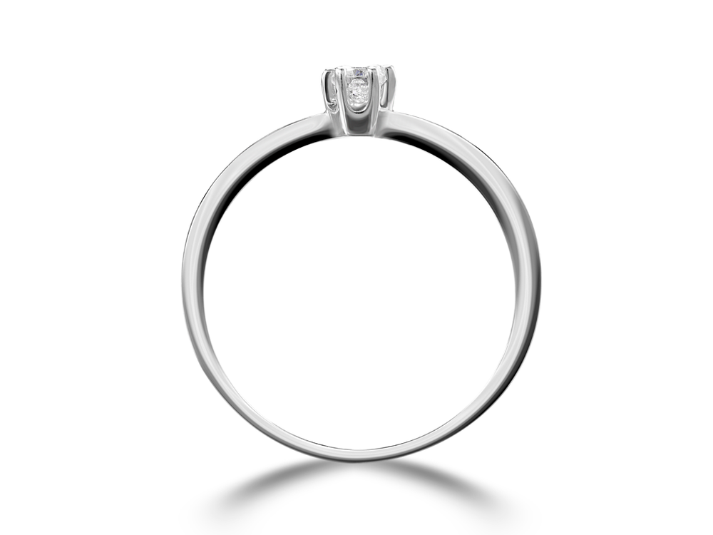 Помолвочное кольцо с бриллиантом