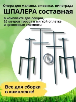 Шпалера садовая для малины и ежевики