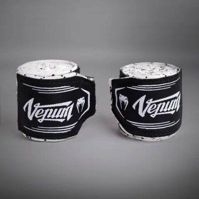 Бинты Venum Monogram White/Black 4м