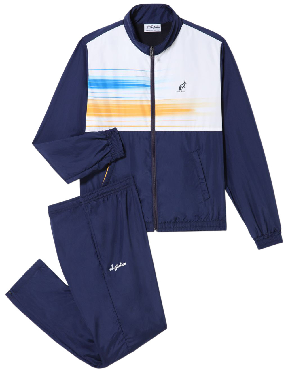 Мужской теннисный костюм Australian Tuta Smash Stampa Brush - небесный