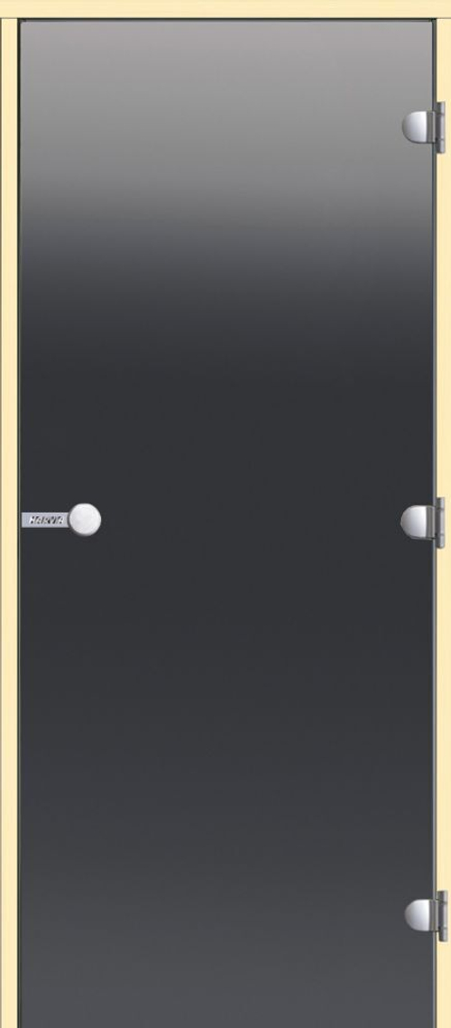 HARVIA Двери стеклянные 8/21 коробка осина, серая D82102H