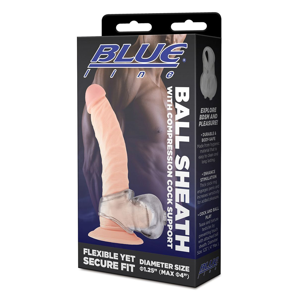 Насадка-утяжка для мошонки BlueLine Ball Sheath, 11 см