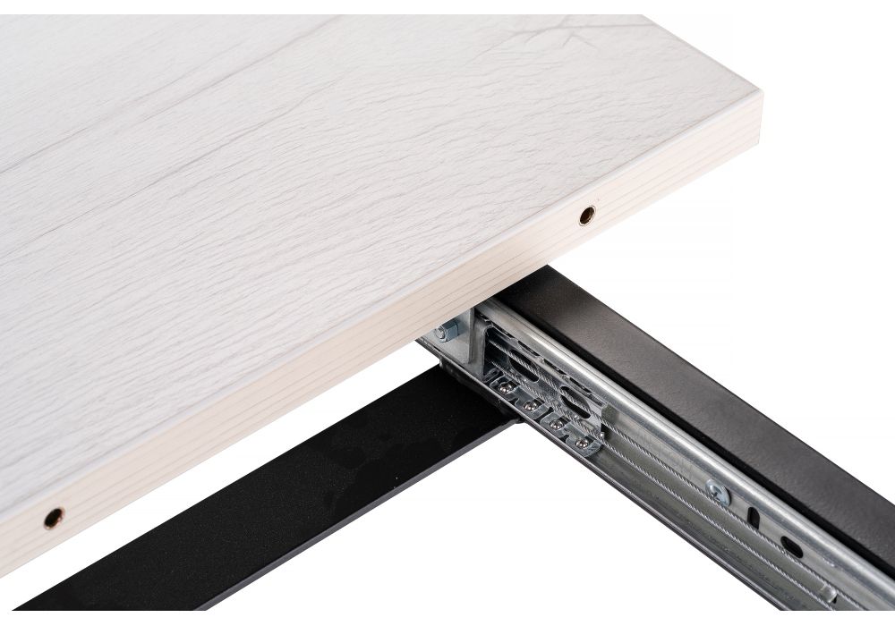 Стол раскладной Колон Лофт 120(160)х75х75 25 мм юта / матовый черный