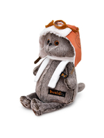 Мягкая игрушка Басик в шлеме и шарфе 19 см Ks19-009