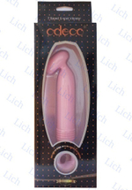 Розово-белый вибратор O-zone с яйцевидной головкой