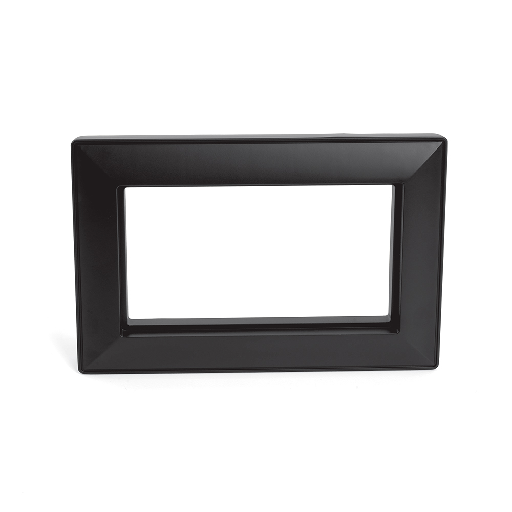 Рамка 2-местная (без перемычки), пластик, STEKKER, PFR00-7012-05 , серия Катрин, черный 50046