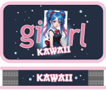 Пенал 2 секц. SOFT тканевый торец 190/105 "Девочка с бантиками 2025" (Пчелка)