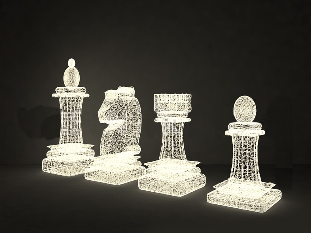 Светодиодная Шахматная фигура