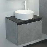 Тумба с раковиной Comforty Эдинбург 00-00002782 60 бетон светлый