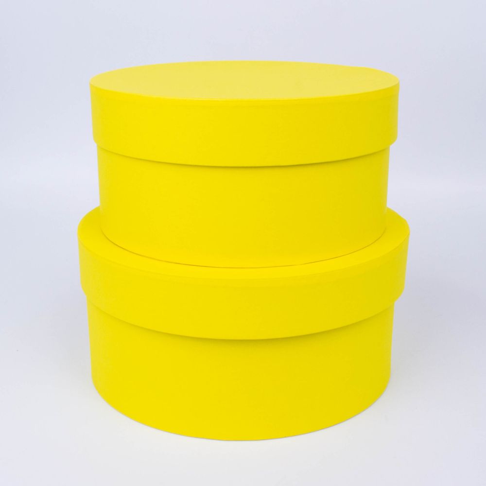 Коробка КРУГ 12*21см ЛИМОН