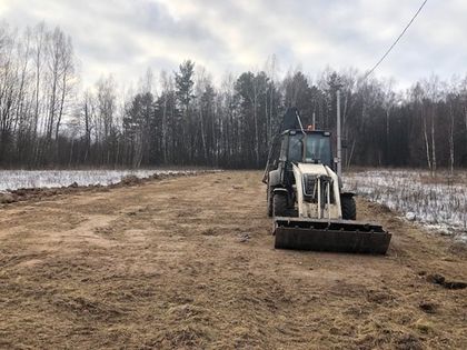 В «Усадьбе Романово» продолжаются работы по планировке основания дорог