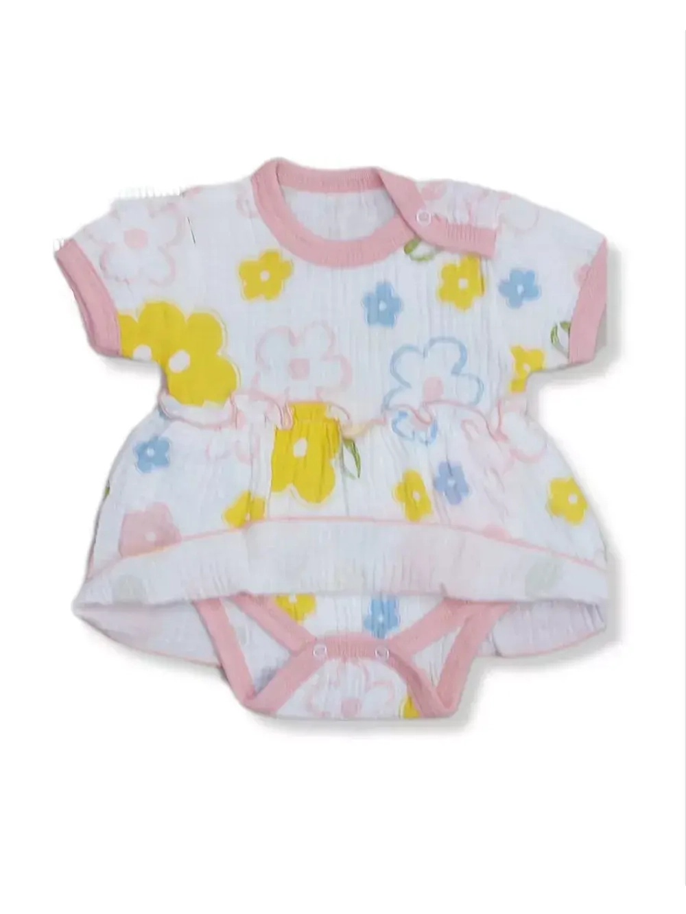 Платье-боди муслин для девочки летнее